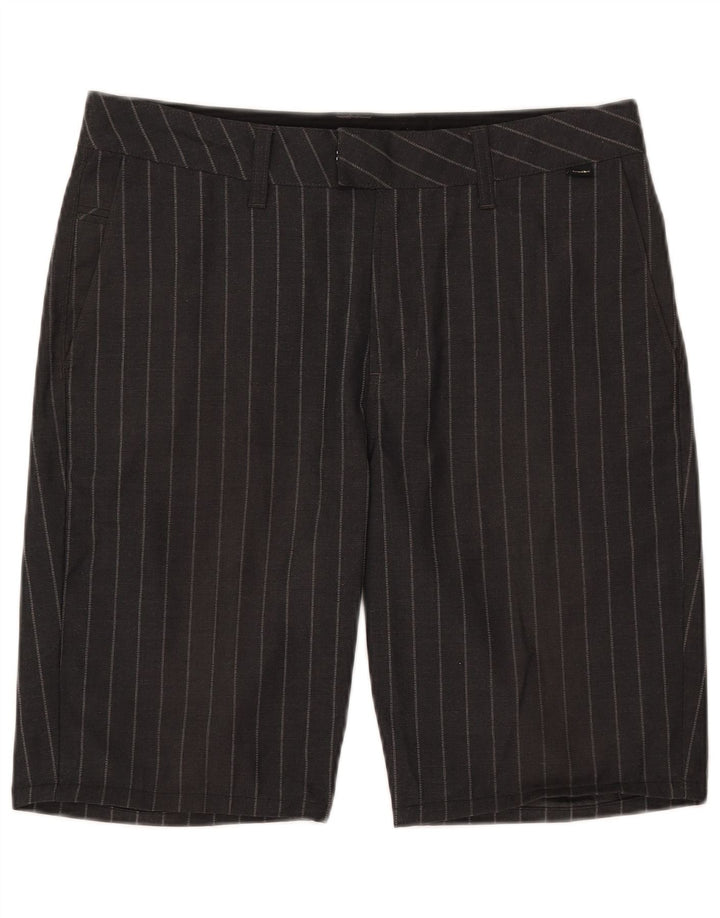 Pantaloni scurți chino pentru bărbați Vans W32 Poliester cu dungi negre medii