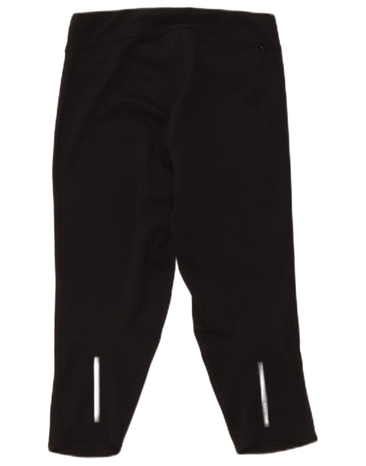 Leggings ADIDAS Climalite Capri pentru femei UK 8/10 Poliester negru mic
