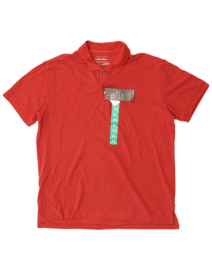 Cămașă polo pentru bărbați Eddie Bauer XL bumbac roșu