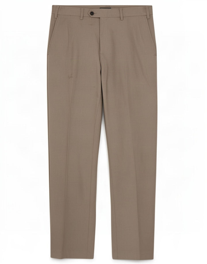 Pantaloni de costum pentru bărbați Marks & Spencer, cu ajustare normală, L34 L33, poliester gri