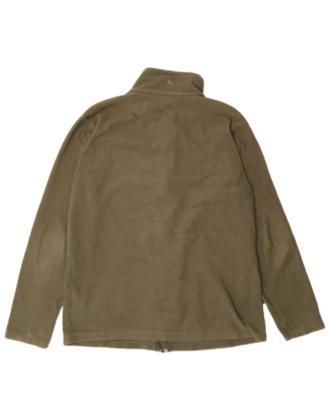MOUNTAIN WAREHOUSE Mens Fleece Jacket UK 38 Medium Khaki Polyester