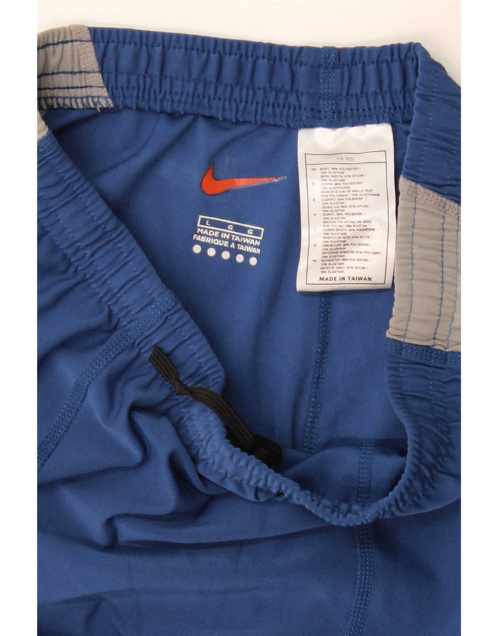 Pantaloni de trening Nike pentru femei UK 14, mare, albastru, poliester color bloc