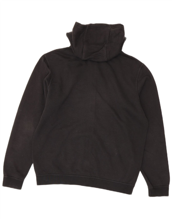 Pulover NIKE pentru bărbați, cu fermoar, bumbac mediu negru