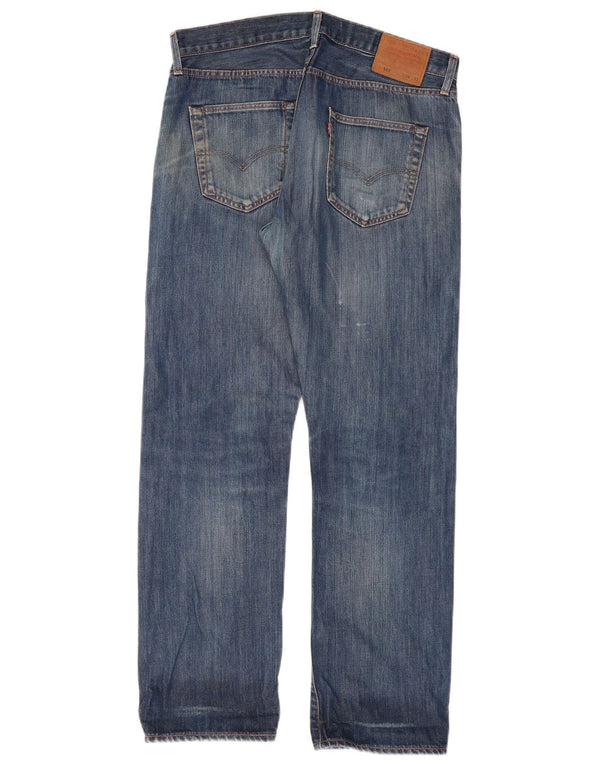 Blugi drepti pentru bărbați Levi's 501 W34 L32 Bumbac albastru