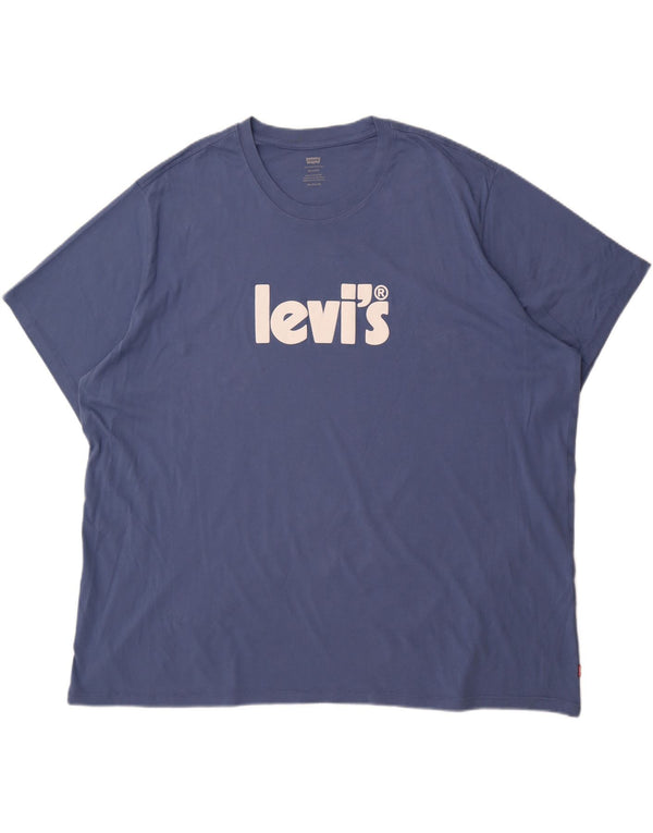 Tricou grafic pentru bărbați Levi's, cu croiala relaxată, 3XL, bumbac albastru