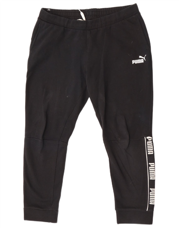 Pantaloni de trening grafic Puma pentru bărbați Pantaloni de jogging mari negri