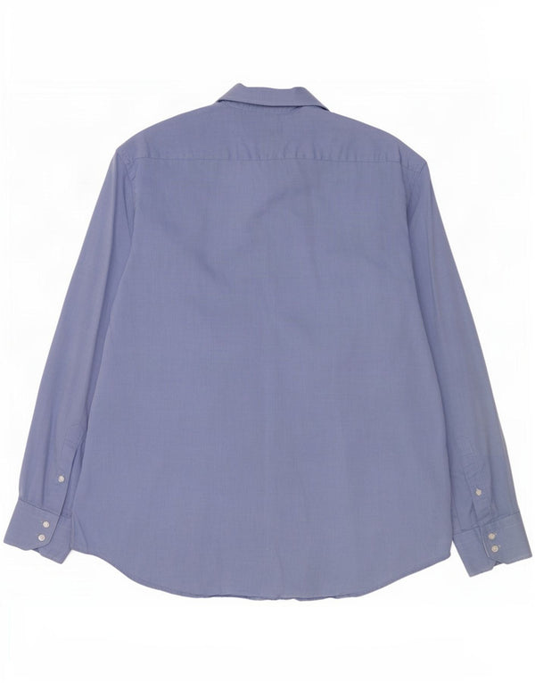 Cămașă pentru bărbați Hugo Boss Regular Fit Mărimea 43 17 XL Bumbac albastru
