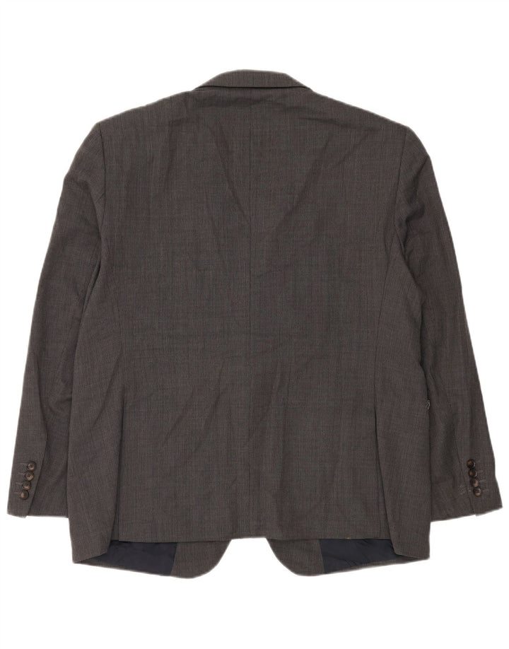 Jachetă pentru bărbați Marks & Spencer, scurtă, cu 2 nasturi, Lână gri UK 44 XL