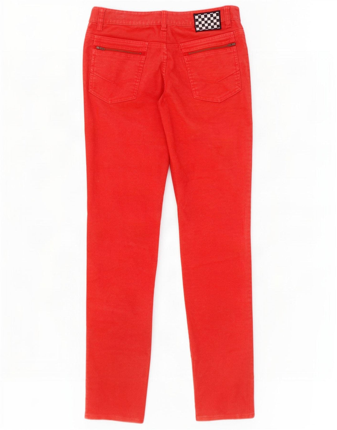 Pantaloni skinny din velur pentru femei Vans US 7 Medium W32 L33 Poliester roșu