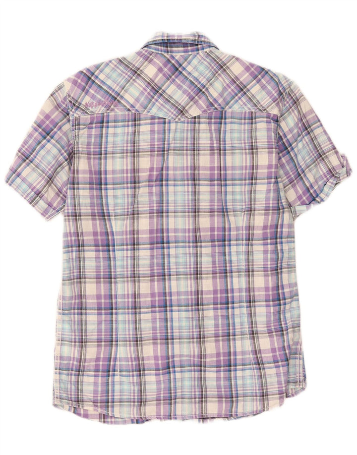 Cămașă cu mânecă scurtă Tommy Hilfiger pentru bărbați, bumbac cu carouri medii multicolore