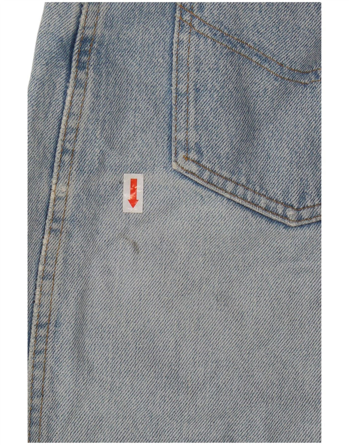 Fusta de denim cu talie înaltă pentru femei ARMANI IT 44 Medium W24 Albastru