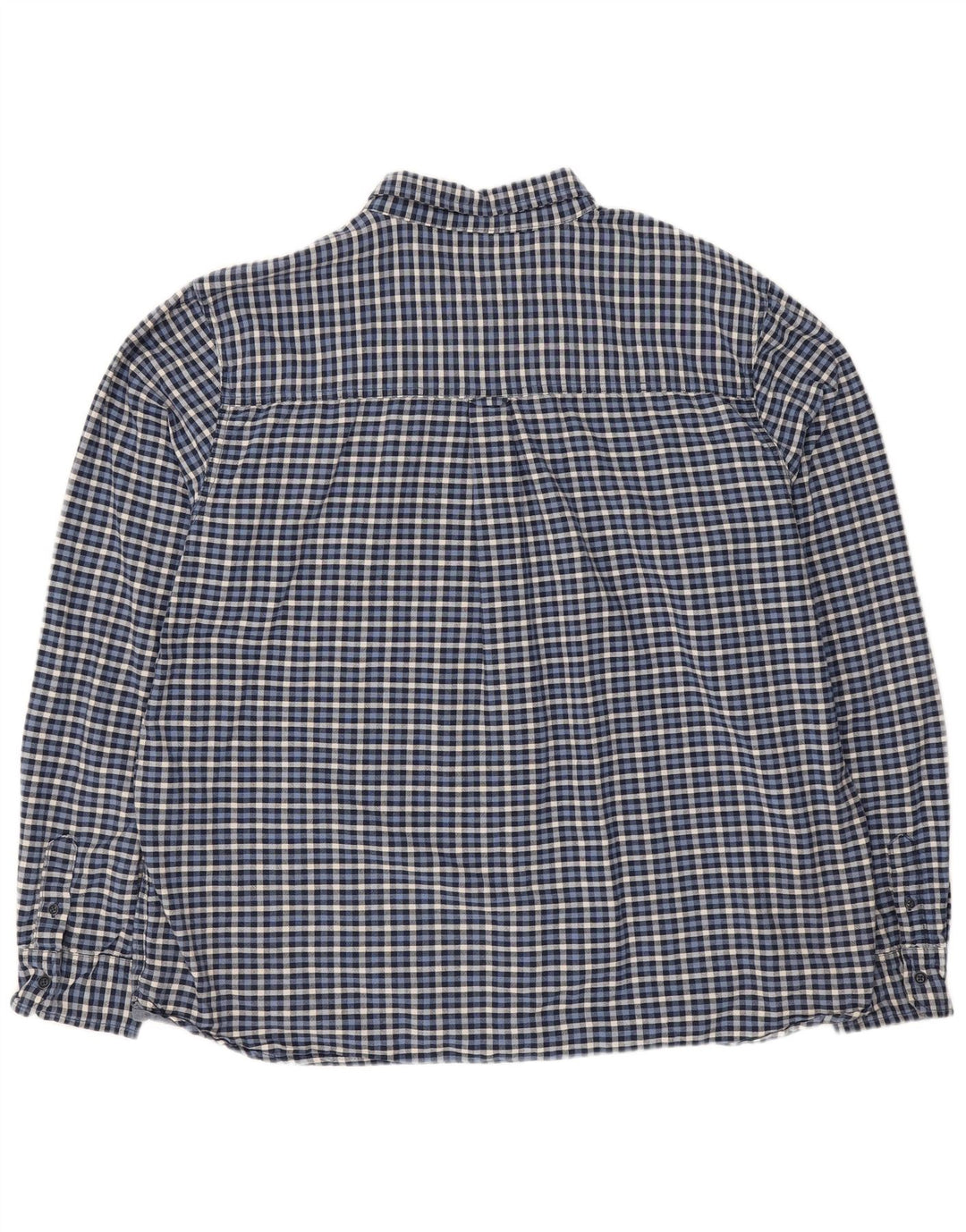 Cămașă de flanel pentru bărbați Mountain Warehouse 3XL, bumbac vichy, albastru bleumarin