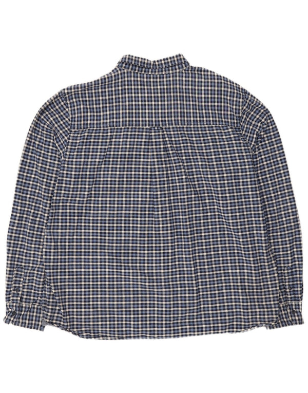 Cămașă de flanel pentru bărbați Mountain Warehouse 3XL, bumbac vichy, albastru bleumarin