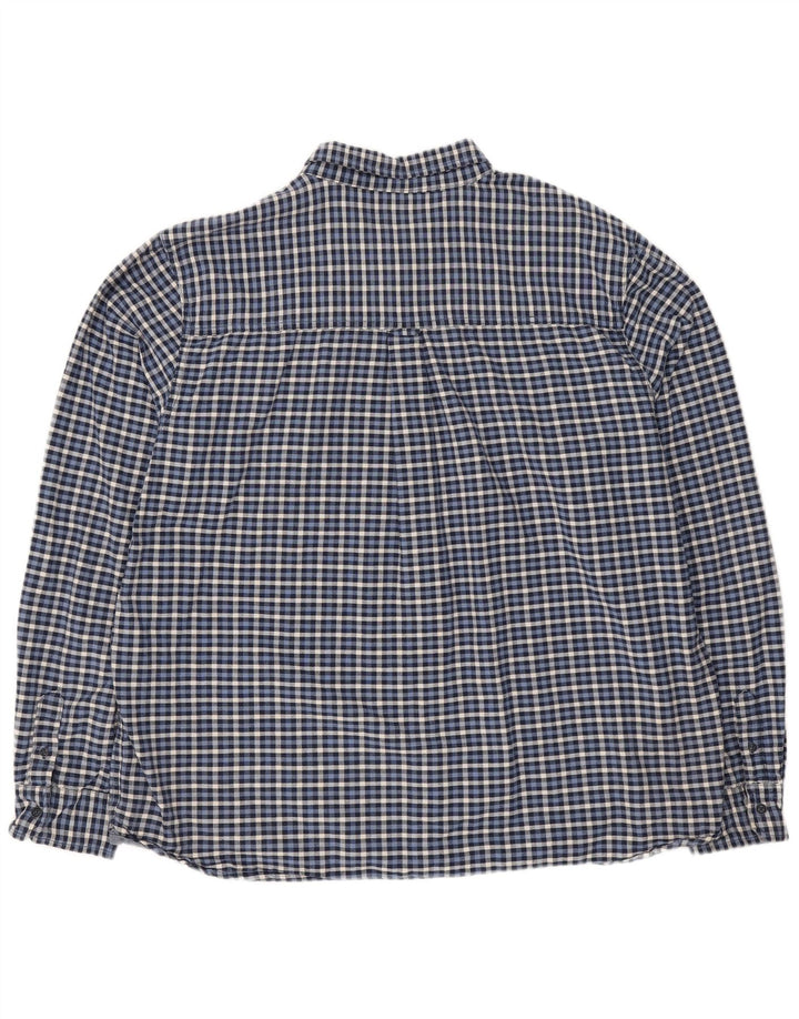 Cămașă de flanel pentru bărbați Mountain Warehouse 3XL, bumbac vichy, albastru bleumarin