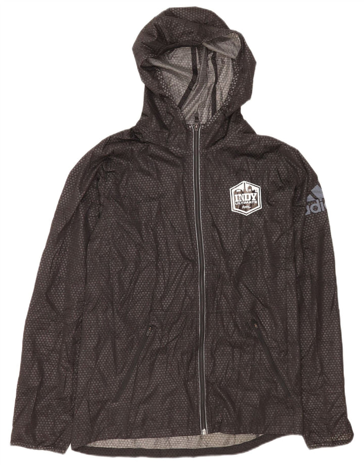 Jachetă de ploaie cu glugă pentru bărbați Adidas Climawarm UK 38 Medium Black Spotted