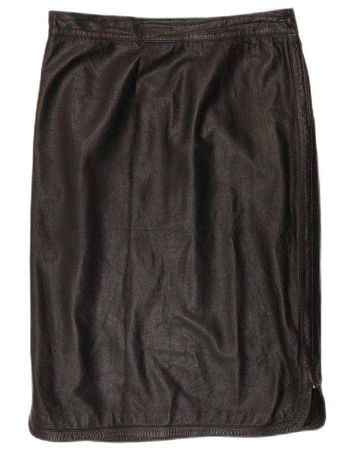 Fusta de piele pentru femei Genny W32 Large Black