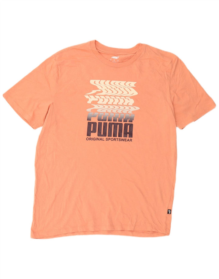 Tricou grafic Puma pentru bărbați Top mare bumbac portocaliu