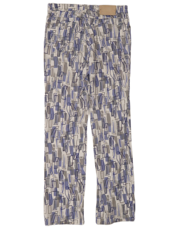 Pantaloni casual drepti Trussardi pentru bărbați W29 L32 multicolori geometrici