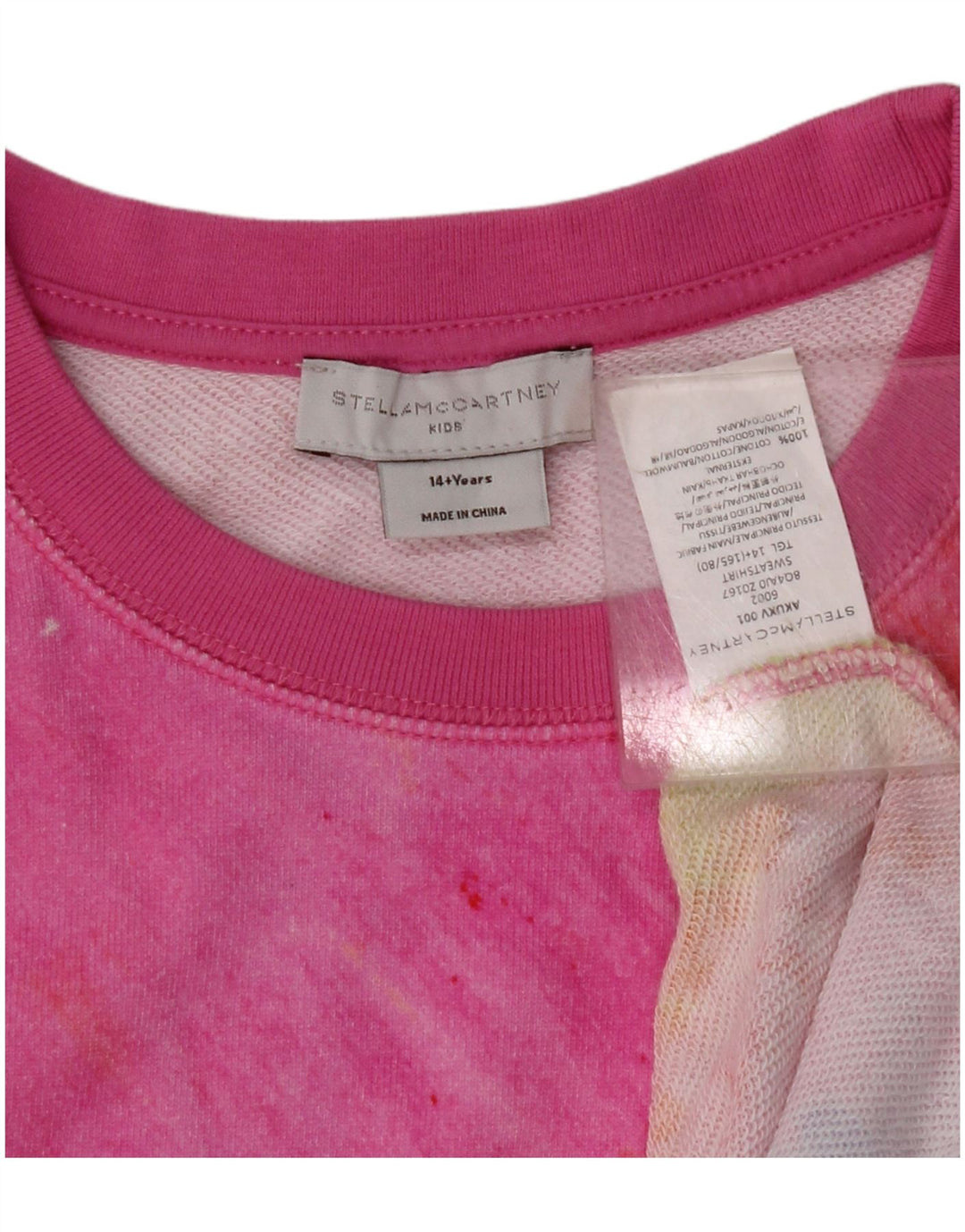 STELLA MCCARTNEY Pulover pentru fete 14-15 ani, cravată multicoloră