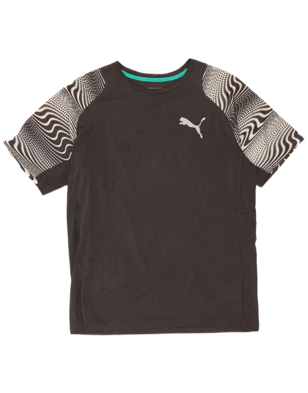 Tricou grafic PUMA pentru bărbați Top Mediu Gri Geometric Poliester