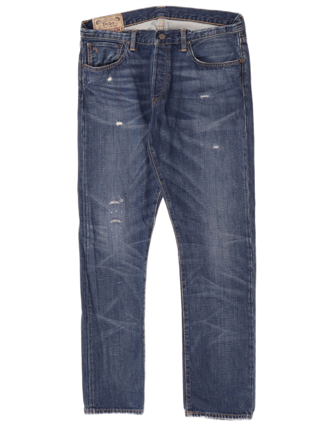 Blugi drepti pentru bărbați Polo Ralph Lauren W33 L30 Bumbac albastru