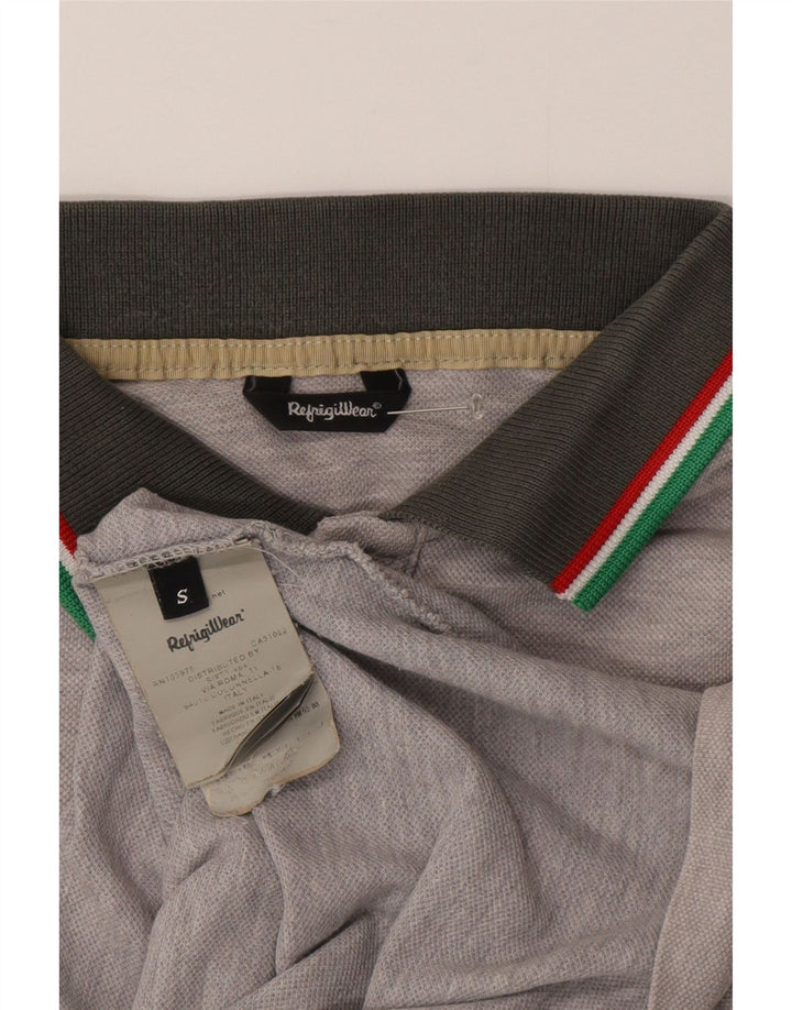 Tricou polo pentru bărbați Refrigiwear, bumbac gri mic