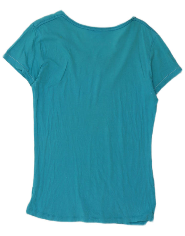 Tricou cu grafic Roxy pentru femei Top UK 16 Large Blue Bumbac
