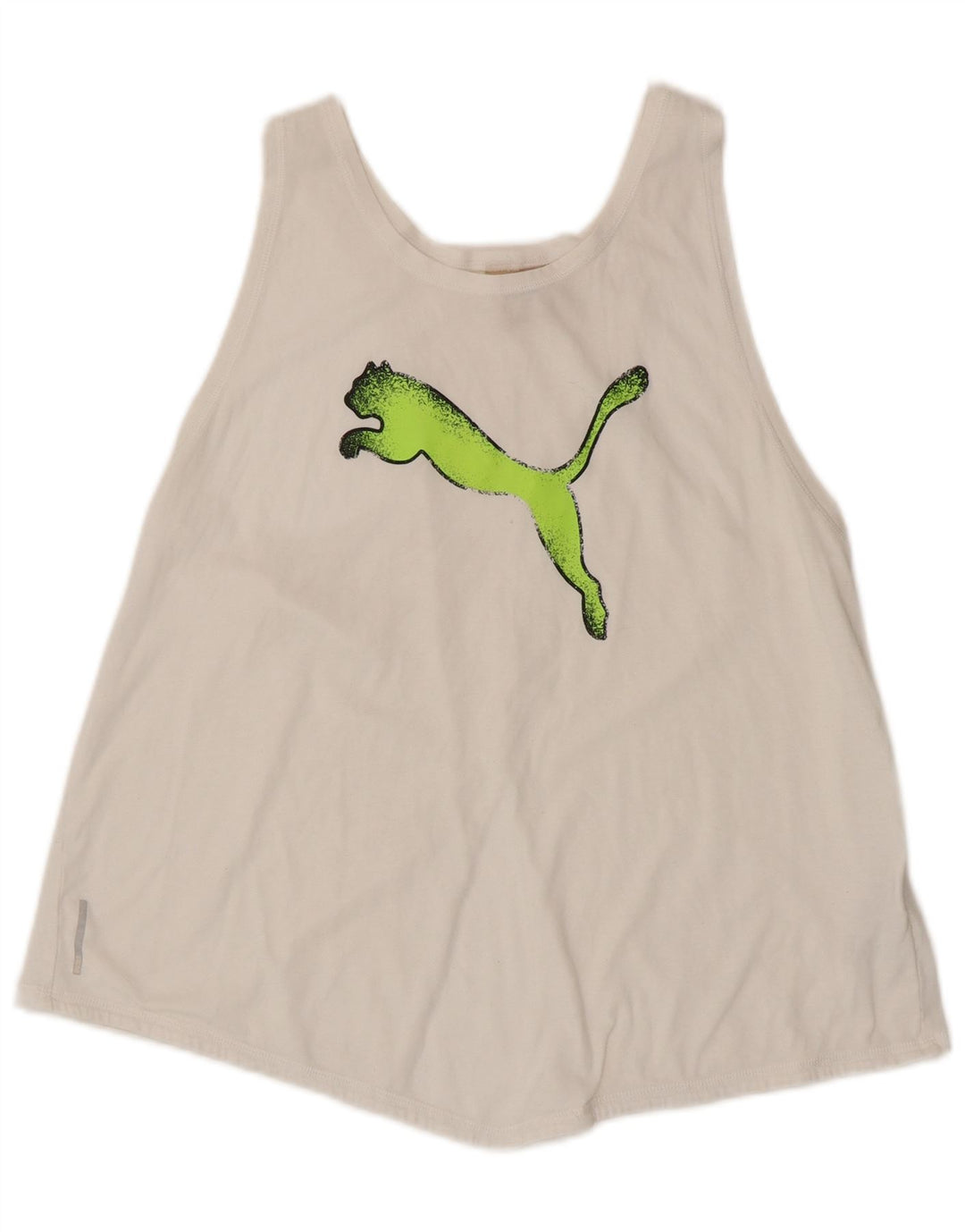 Top cu vestă grafică pentru femei Puma UK 14, mare, alb, poliester