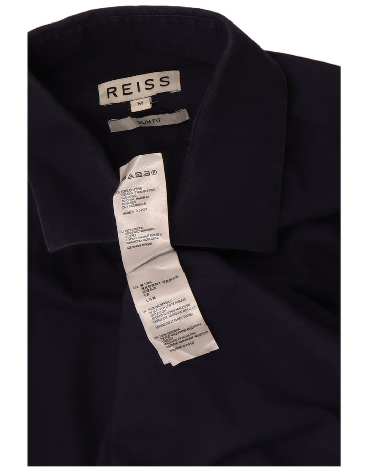 Cămașă pentru bărbați Reiss Slim Fit Bumbac mediu albastru bleumarin