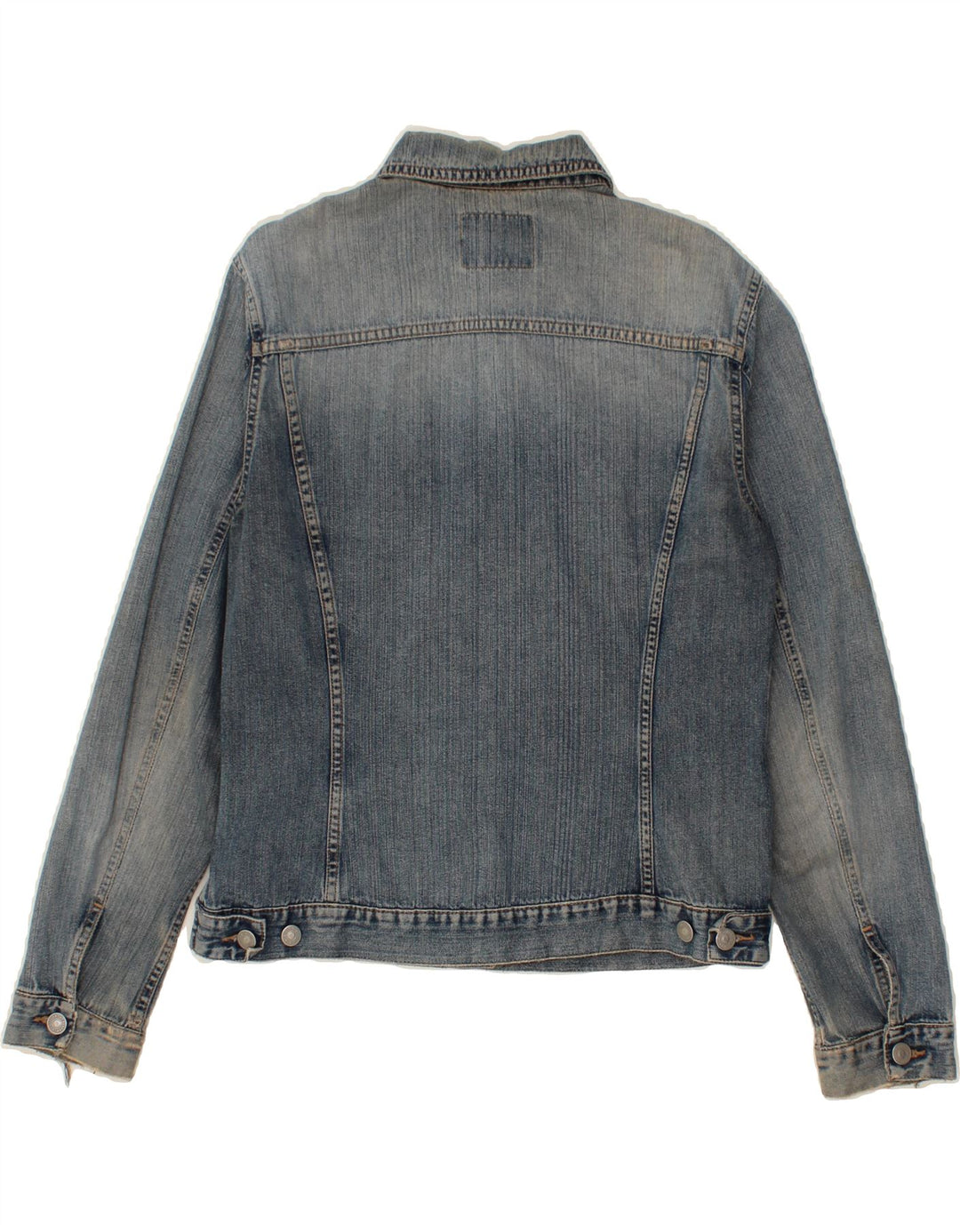 SISLEY Womens Denim Jacket UK 14 Medium Blue Vintage Sisley and Second-Hand Sisley from Messina Hembry 