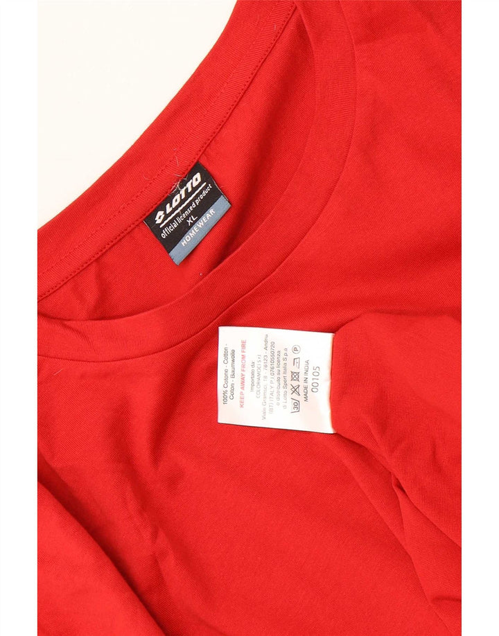 Tricou Bărbați Lotto Top XL Bumbac Roșu