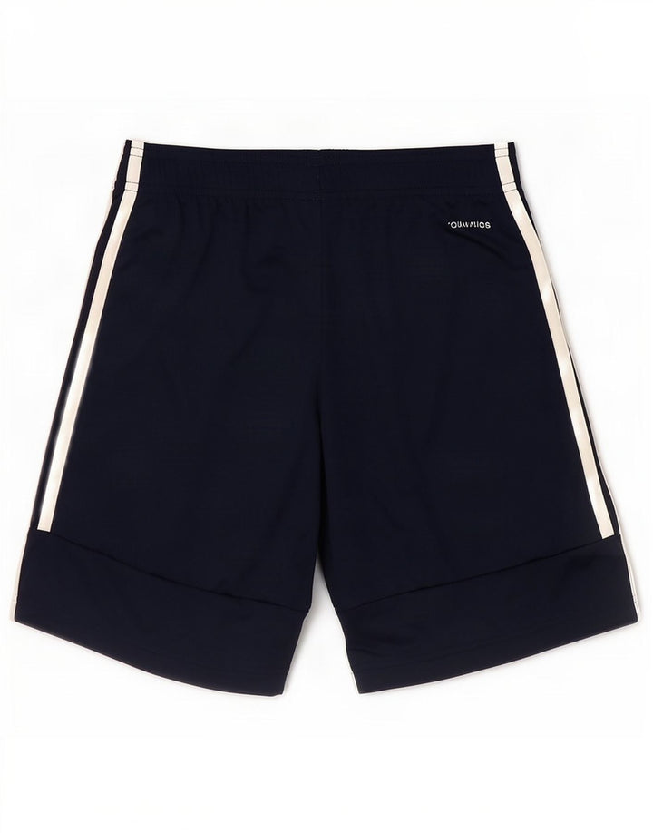 Pantaloni scurți sport pentru bărbați Adidas Climalite, poliester, albastru mic