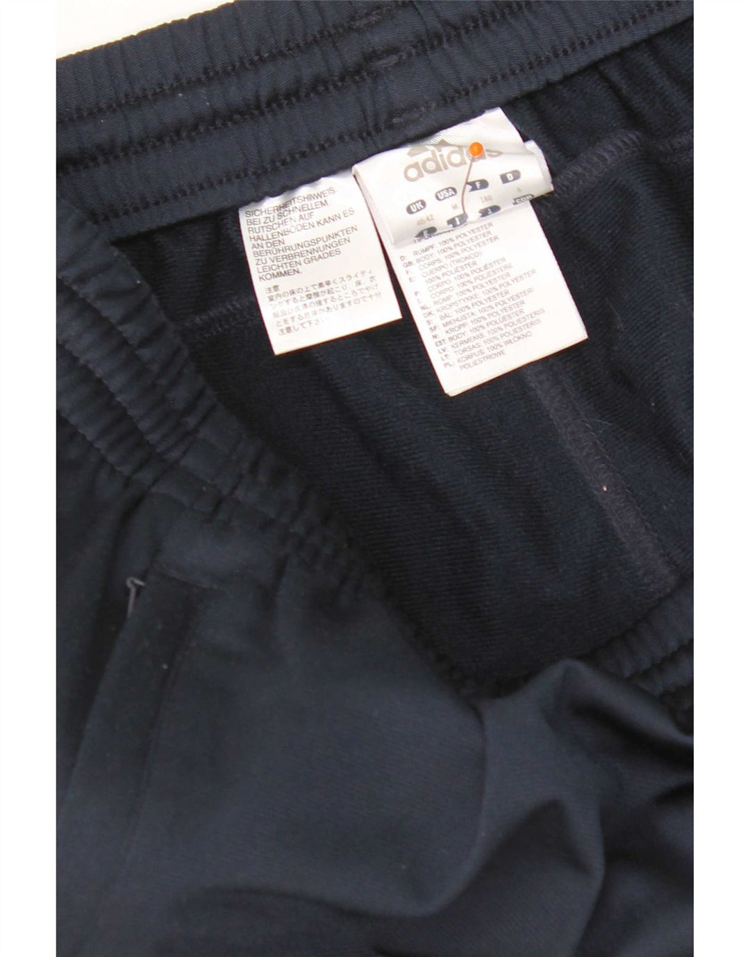 Pantaloni de trening Adidas pentru bărbați Marea Britanie 40/42 Poliester mediu albastru bleumarin