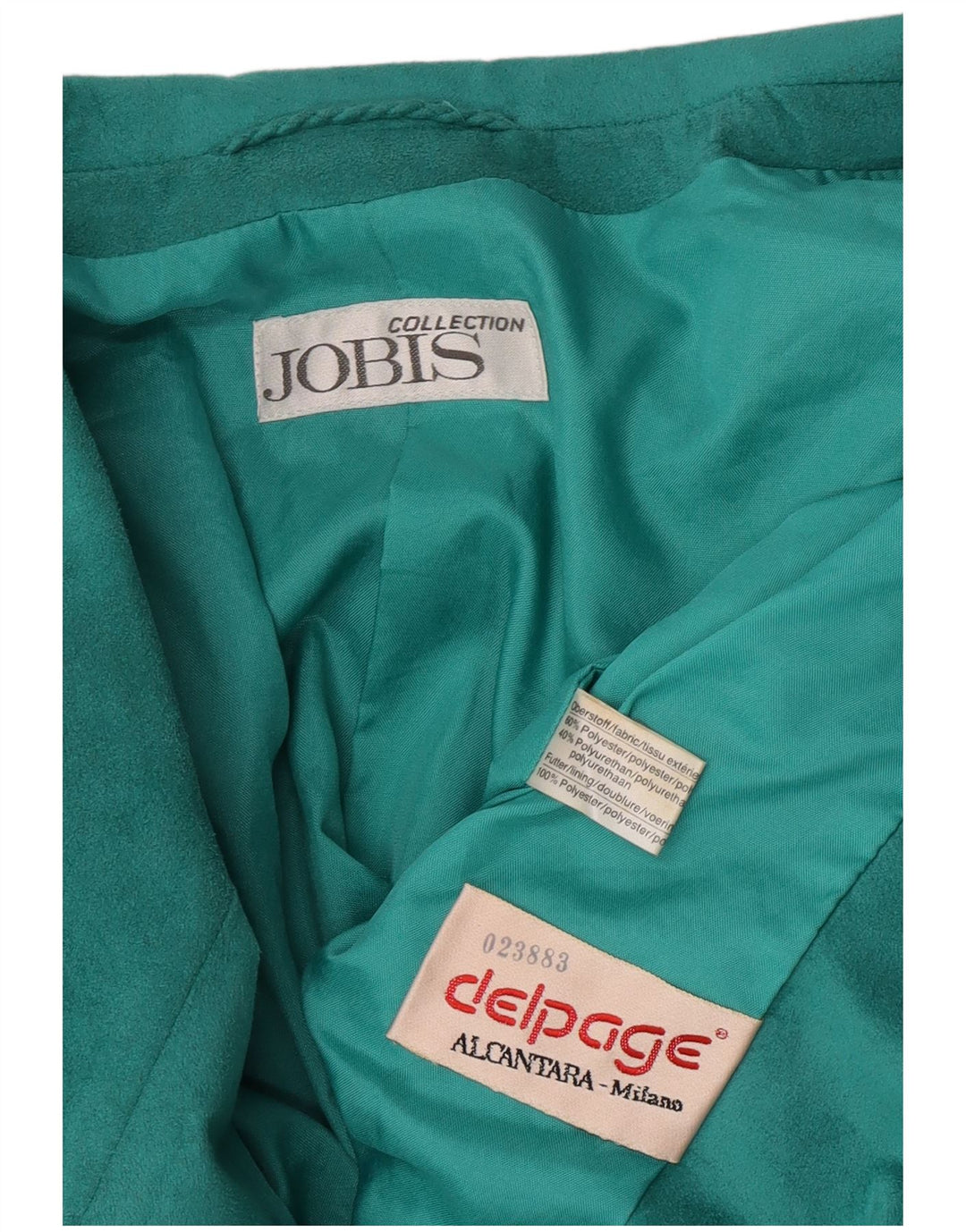 Blazer pentru femei Jobis cu 2 nasturi, UK 10, poliester verde mic