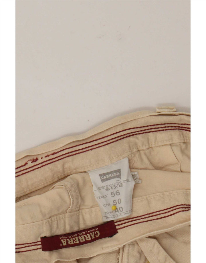 Pantaloni scurți cargo pentru bărbați Carrera W40 XL bumbac bej