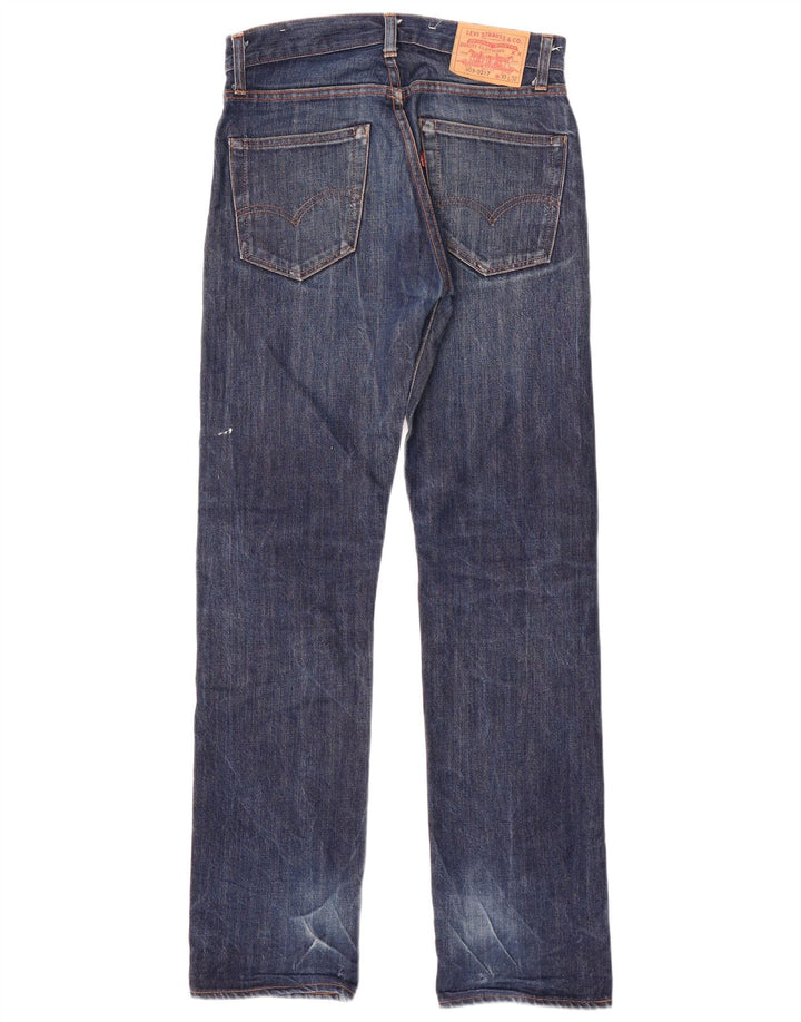Blugi 505 drepti pentru bărbați Levi's W30 L32 Bumbac bleumarin