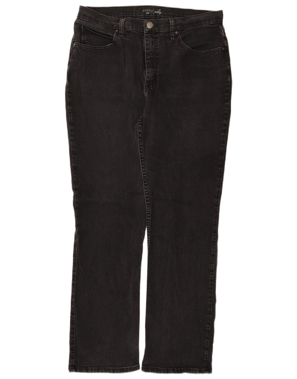 Blugi drepti pentru femei Lee Riders cu talie înaltă US 16 2XL W34 L30 Bumbac negru