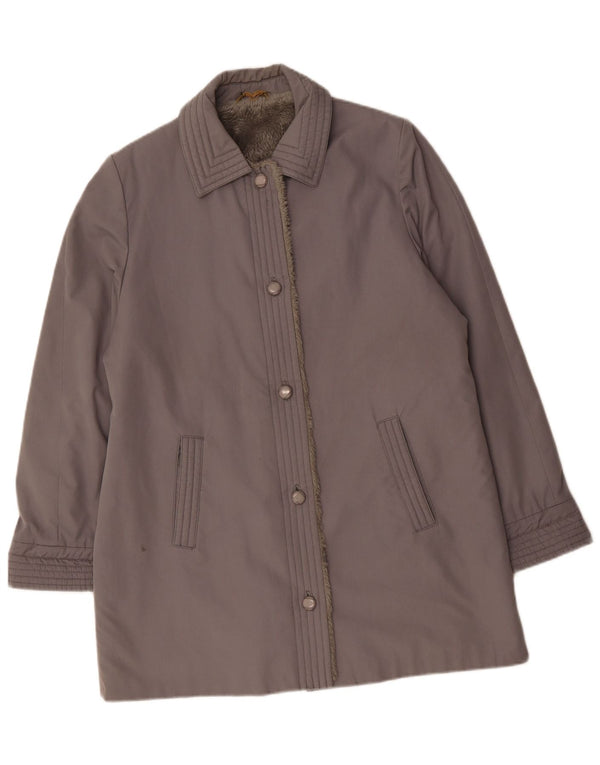 DANNIMAC Pardesiu Sherpa pentru femei UK 18 XL bumbac gri