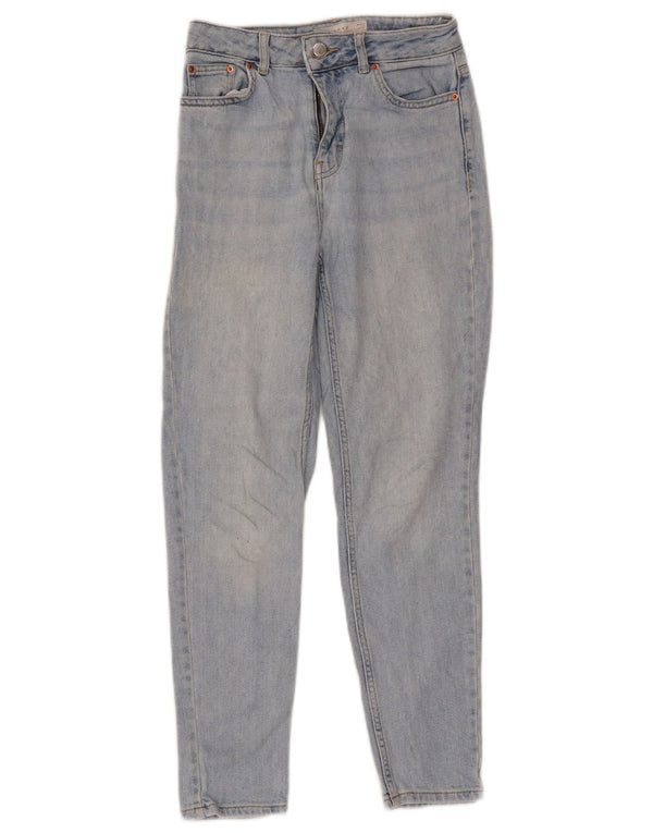 Topshop Blugi Mom Tapered pentru femei W26 L30 Bumbac albastru