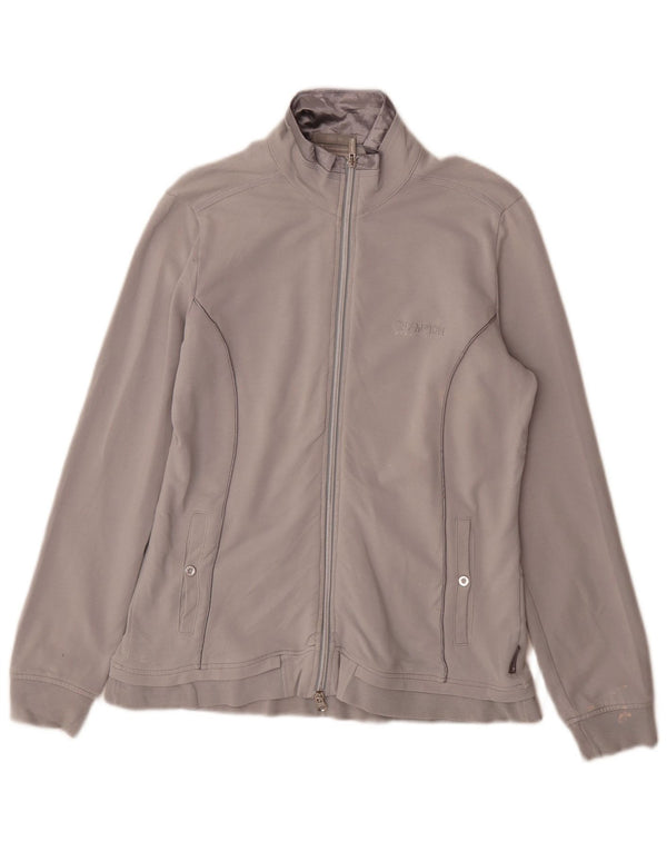 Jachetă de top pentru trening pentru femei Champion Easy Fit UK 14, bumbac gri mediu