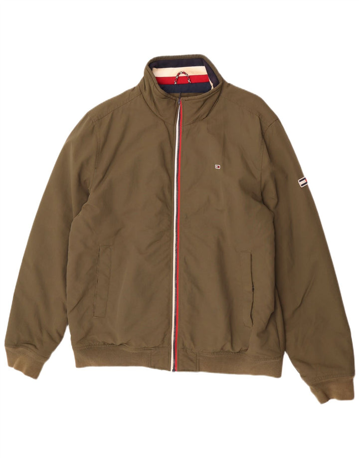 Bomber Tommy Hilfiger pentru bărbați UK 42 XL Kaki Poliamidă