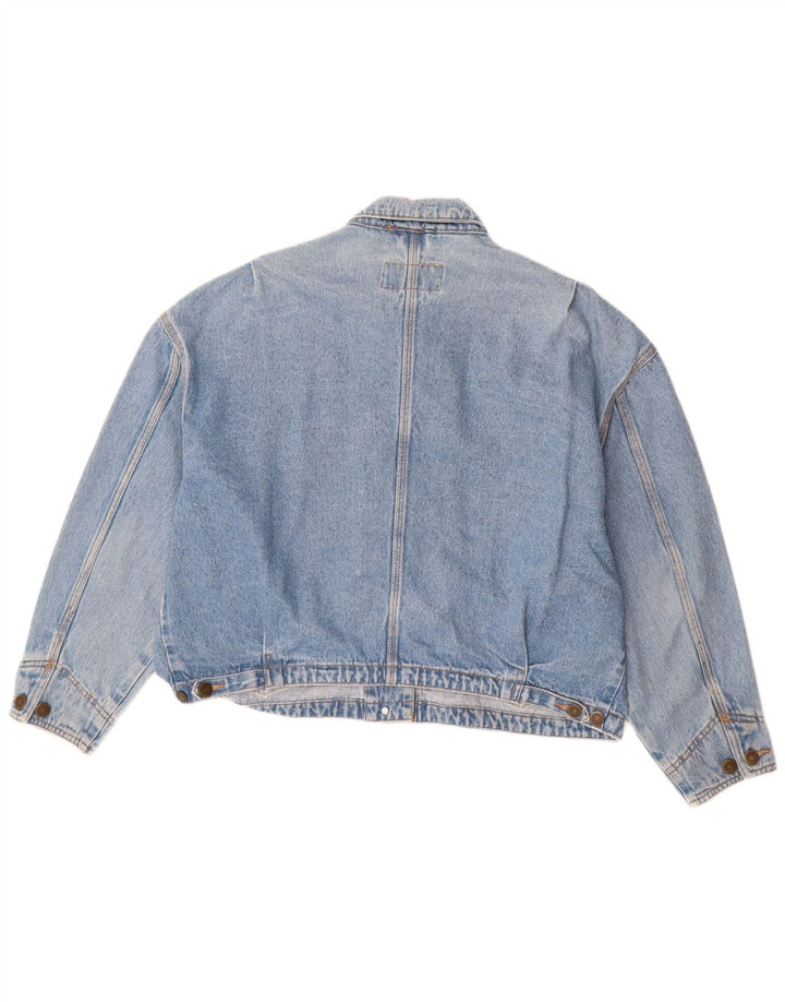 EDDIE BAUER Jachetă de blugi supradimensionată pentru femei UK 14 Bumbac albastru mediu