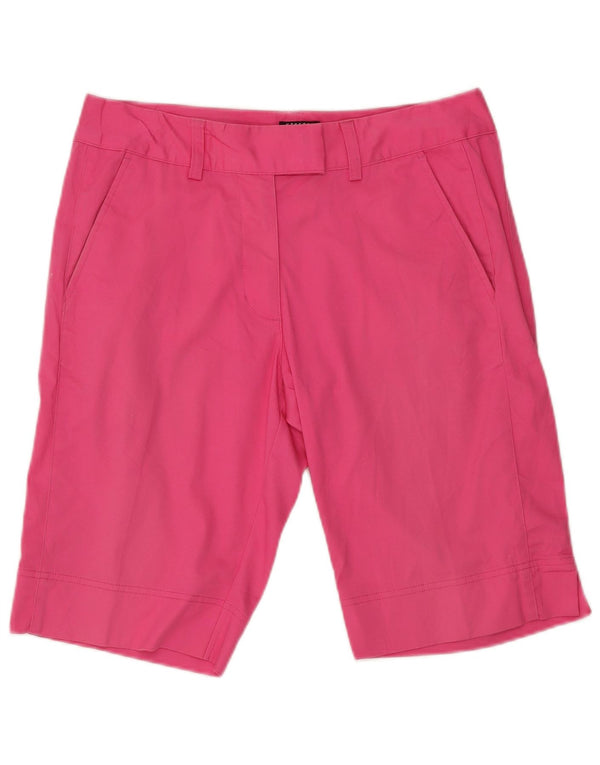 Pantaloni scurți chino Adidas pentru femei UK 10 Small W32 Pink Bumbac