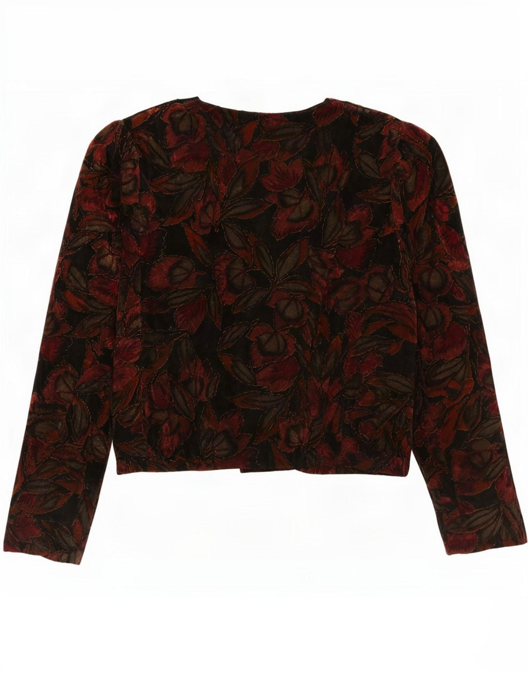 Blazer Vintage pentru femei din catifea IT 44 Medium Multicolor Floral