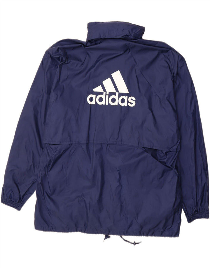 Jachetă de ploaie grafică ADIDAS pentru bărbați Marea Britanie 40/42 Poliamidă albastru bleumarin mediu
