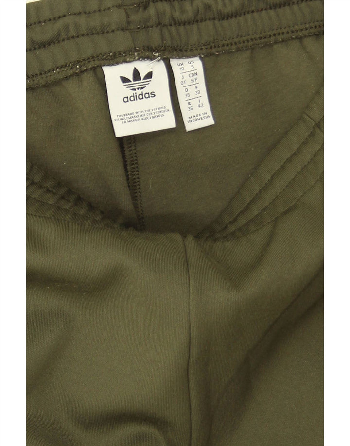 Pantaloni de trening Adidas pentru femei UK 10 Small Kaki Poliester