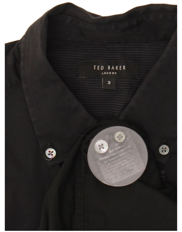 Cămașă Bărbați Ted Baker Mărimea 3 Bumbac Negru Mediu