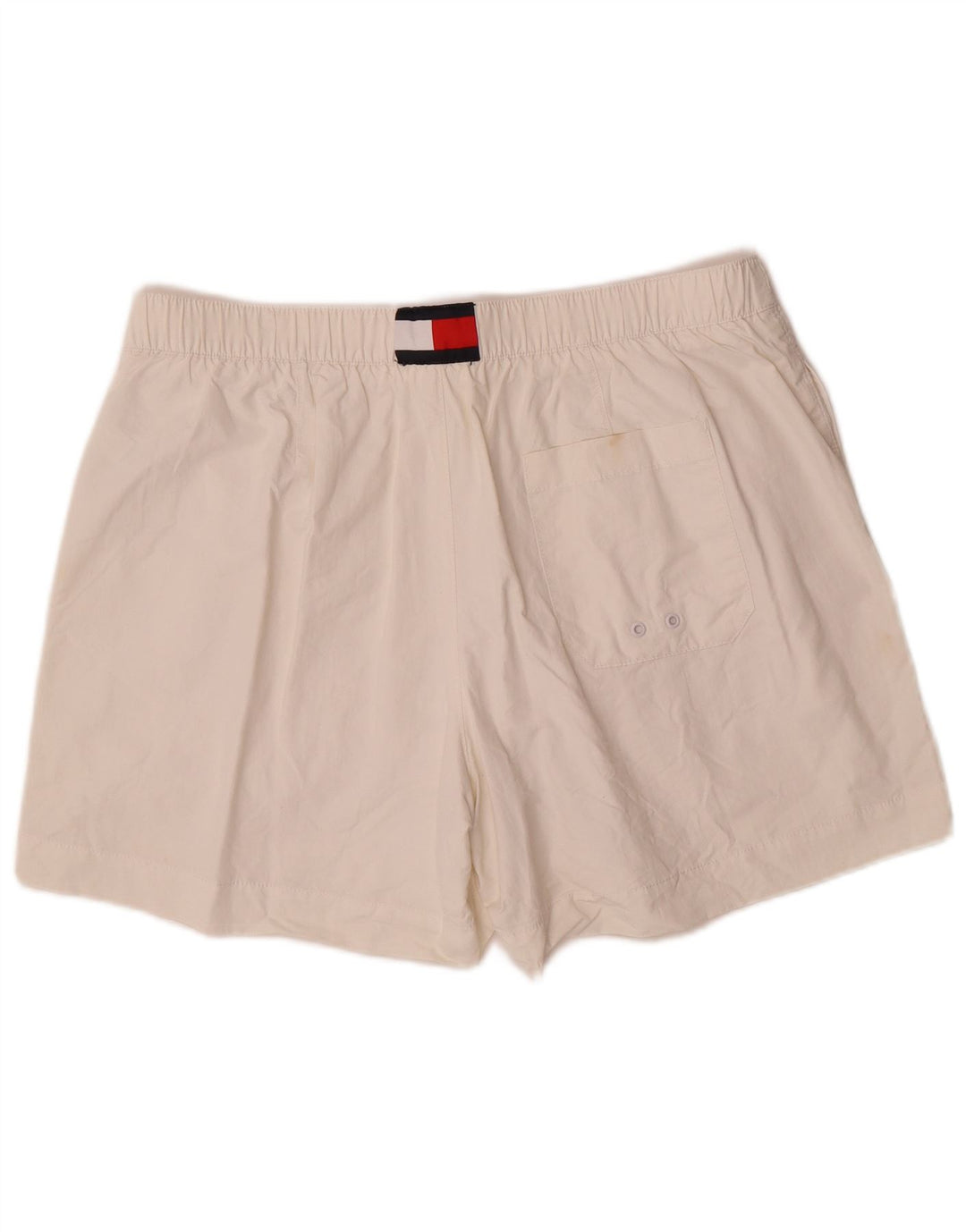 Pantaloni scurți de înot Tommy Hilfiger pentru bărbați, cu formă regulată, XL, alb, poliamidă