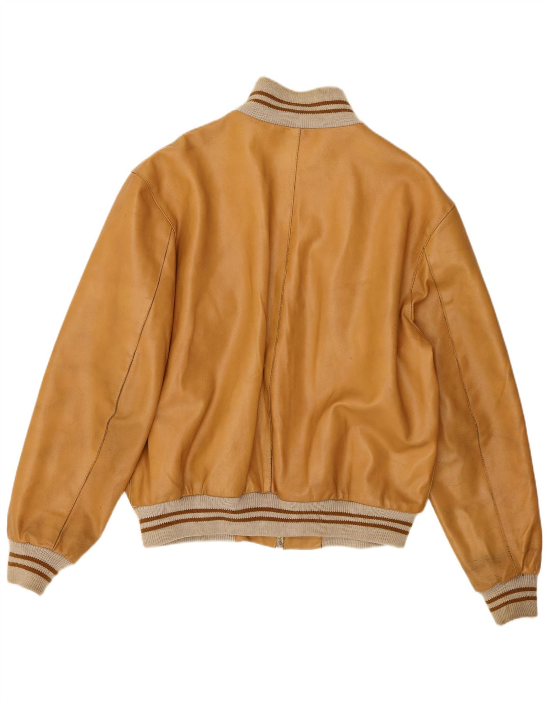 Jachetă din piele vintage pentru bărbați, UK 42 XL, bej