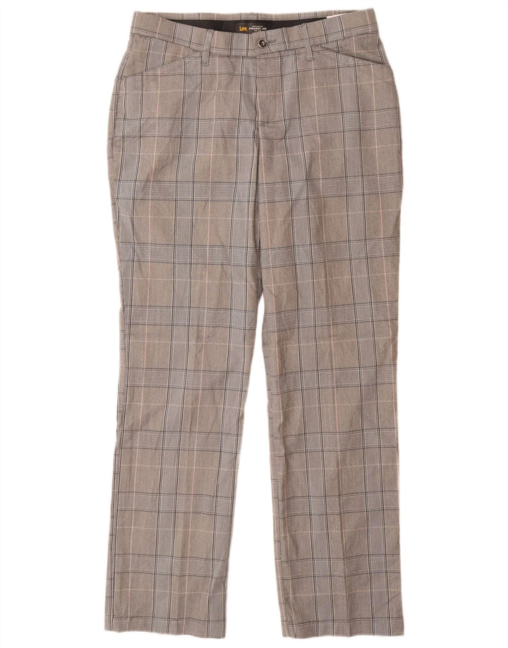 Pantaloni casual Lee pentru femei cu talie medie US 12 Large W32 L32 Poliester gri